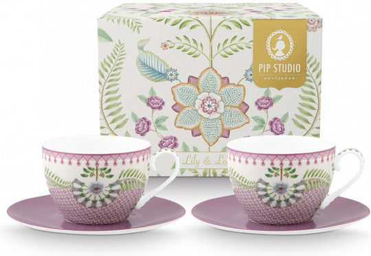 PiP Studio Lily & Lotus Cup Tea Porcelain Multicolour 280ml