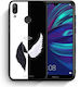 Smartfits Angels Demons Umschlag Rückseite Schwarz (Huawei Y7 2019 / Y7 Prime 2019)