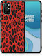 Smartfits Animal Red Leopard Back Cover Κόκκινο (OnePlus 8T)