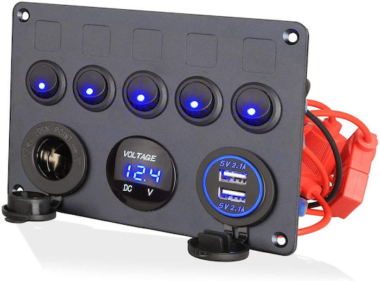 Car Voltmeter Boat Switch with Panels