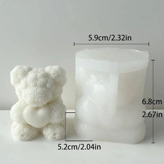 Silgram Mold Silicone for Candle / Clay / Liquid Glass 4.5x4.5cm