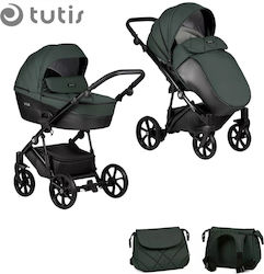 Tutis Viva 4 Lux Verstellbar 2 in 1 Baby Kinderwagen Geeignet für Neugeborene Emerald 064