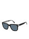 David Beckham Men's Sunglasses with Black Plastic Frame and Blue Lens DB 7118/S 7C5/KU