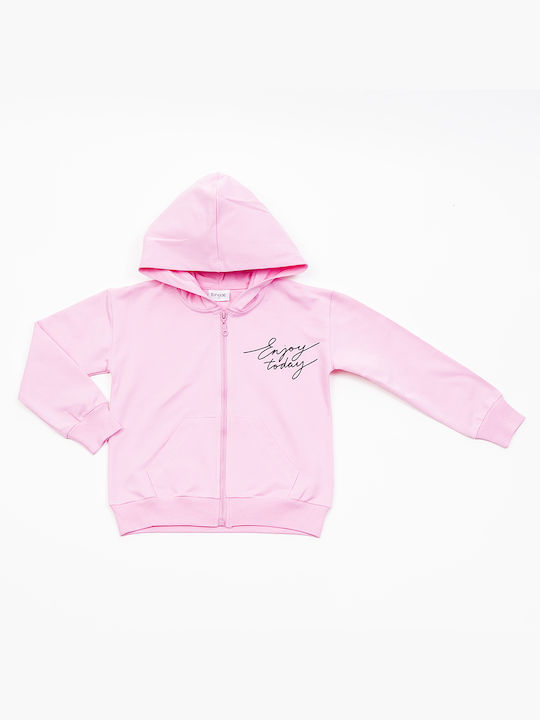 Trax Kids Cardigan with Hood Pink