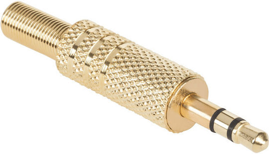 Βύσμα 3.5mm Jack male Χρυσό DM-0014-L
