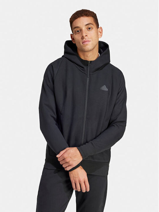 adidas Winterized Sweatshirt with Hood Black IR5241