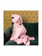 Noxxiez Κουβέρτα Fleece Ροζ 100x130εκ.