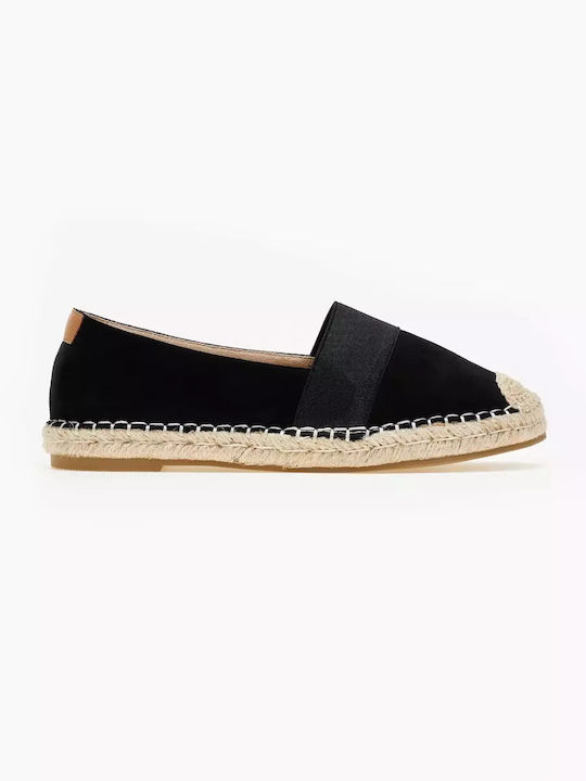 MKM Swetry Women's Suede Espadrilles Black