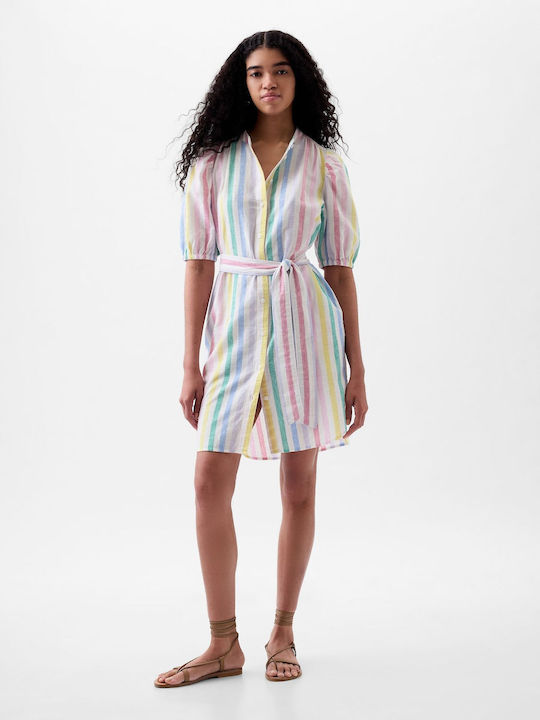 GAP Mini Shirt Dress Dress Striped