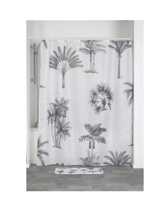 Atmosphera Arizona Dream Κουρτίνα Μπάνιου Υφασμάτινη 180x200cm Γκρι