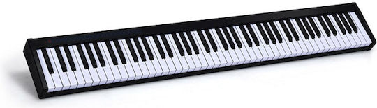 Costway Keyboard MU10098DE-DK with 88 Dynamic Keys with Headphones Black