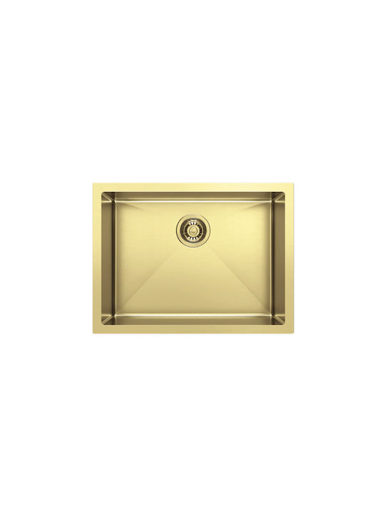 Karag Drop-In Spüle Inox Gebürstet B60xT45cm Gold