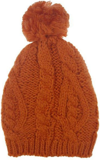 Beanie Frauen Beanie Gestrickt in Orange Farbe