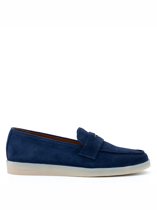 Philippe Lang Women's Moccasins in Blue Color