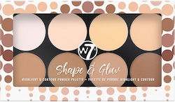 W7 Cosmetics Contouring Powder Shape & Glow Palette 20gr