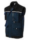 Rimeck Men's Safety Vest with Reflective Film Navy Blue