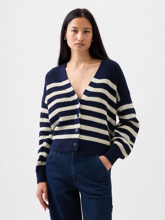 GAP Women's Cardigan with Buttons Blue