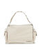 Desigual Leather Women's Bag Shoulder Beige