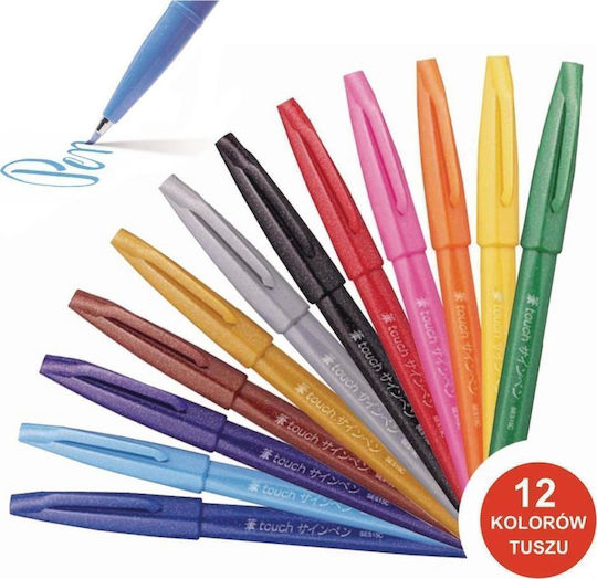 Pentel Marker Mehrfarbig 4Stück