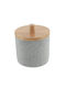 Atmosphera Cotton Holder made of Resin Gray