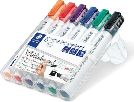 Staedtler Whiteboard Markers 6mm Multicolour 6pcs