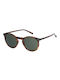 Jack & Jones Sunglasses with Camel Tartaruga Plastic Frame and Green Lens 12184899