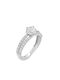 Xryseio Single Stone from White Gold 14K