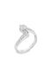 Xryseio Single Stone from White Gold 14K