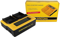 Patona Διπλός Φορτιστής Μπαταρίας Lcd Usb Συμβα...