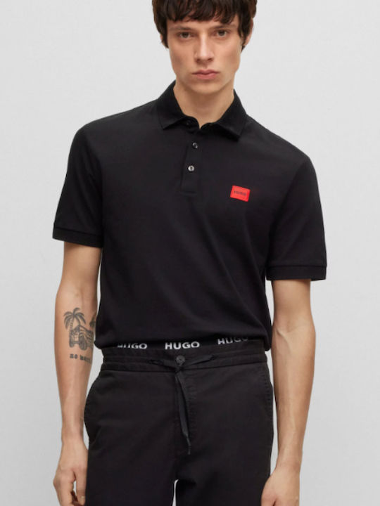 Hugo Boss Men's Short Sleeve Blouse Polo Black