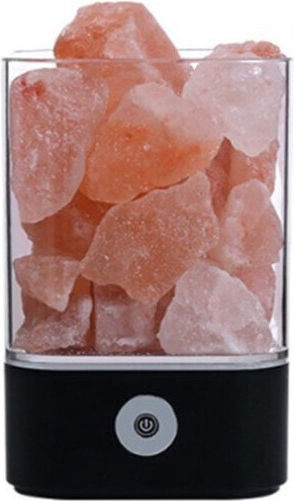 Decorative Lamp Himalayan Salt Black
