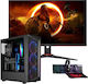 Vengeance Guardian X2 Cooler Master Edition Gaming Desktop PC Ryzen 5 5500 16GB DDR4 512GB SSD GeForce RTX 4060 No Operating System and AOC 27 Inch 27G2SAE Monitor