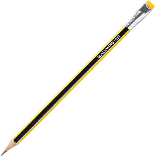 Blackwing Pencil Set with Eraser Yellow 12pcs