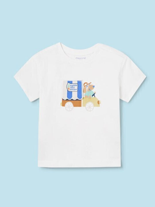 Mayoral Παιδικό T-shirt Λευκό Play