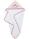 Babycalin Детски Худи Халат Розов 80x80см