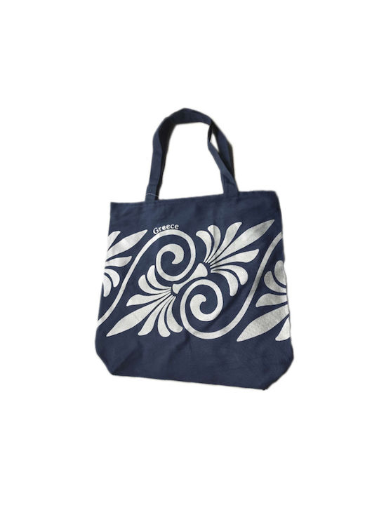 Υφασμάτινη Τσάντα για Ψώνια σε Μπλε χρώμα