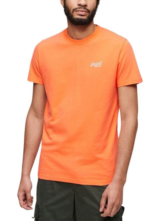 Superdry Ανδρικό T-shirt Κοντομάνικο Πορτοκαλί