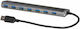 i-tec USB Hub 7 Ports USB 3.2 with USB-A Connecting to a Computer Gray