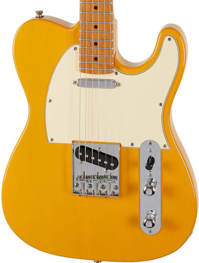 Jet Guitars Jet Elektrische Gitarre Telecaster mit SS Tonabnehmerkonfiguration Orange