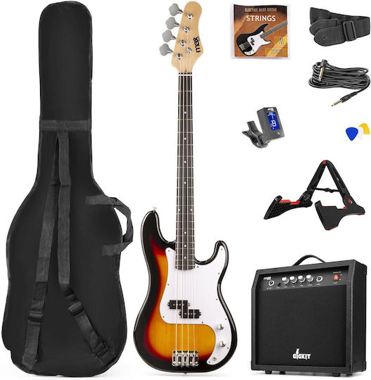 MAX Електрическа Китара Stratocaster Бяла с Калъф