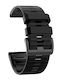 KOSTELO Gummi-Armband Schwarz 22mm