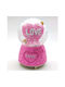 Schneeball Herz in Rosenform mit Pfeil Love 1Stück GET-PINK-82325-OEM Rosa