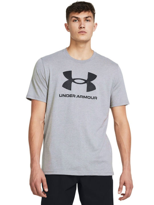 Under Armour Ανδρικό Αθλητικό T-shirt Κοντομάνικο Γκρι