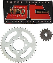 JT Sprockets Σετ Γρανάζια Αλυσίδα για Modenas Kriss 125