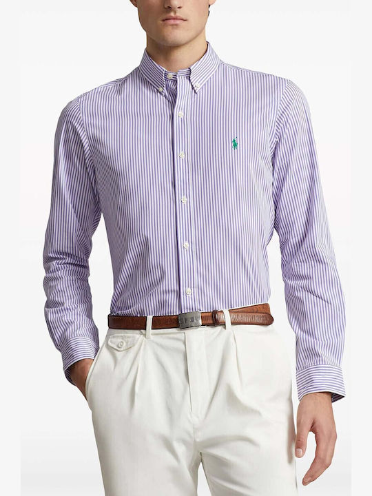 Ralph Lauren Herrenhemd Langärmelig Purple