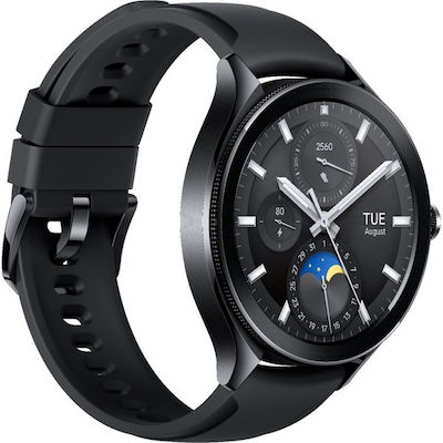 Xiaomi Watch 2 Pro 4G LTE Stainless Steel Αδιάβροχο με eSIM και Παλμογράφο (Μαύρο)