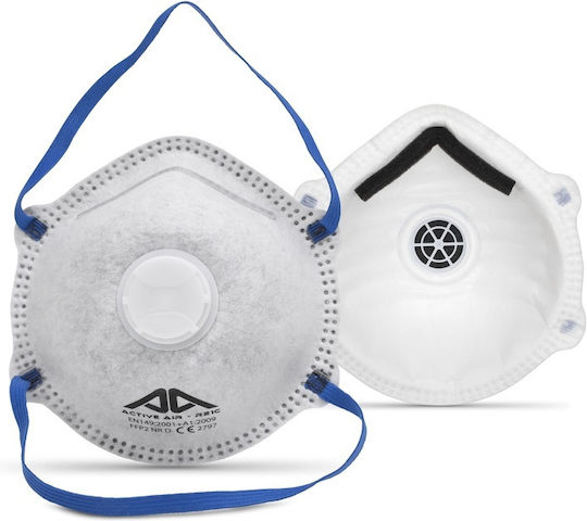Active Gear Mască de protecție FFP2 cu supapă Gri 05-8862 1buc