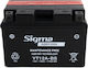 Sigma Inchis Baterie Motocicleta YT12A-BS cu Capacitatea 10Ah