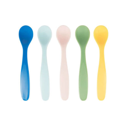 Badabulle Baby Set mit Löffeln aus Kunststoff Mehrfarbig 5Stück