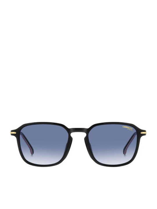 Carrera Unisex Sunglasses with Black Horn-Rimmed Frame and Grey Gradient Lens 328/S 807/08